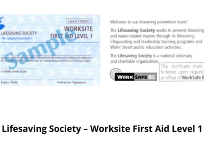Lifesaving Society – Worksite First Aid Level 1, Mainland Safety, First Aid Training Services, Surrey, BC