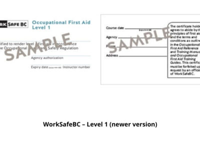 WorkSafeBC – Level 1 (newer version), Mainland Safety, First Aid Training Services, Surrey, BC